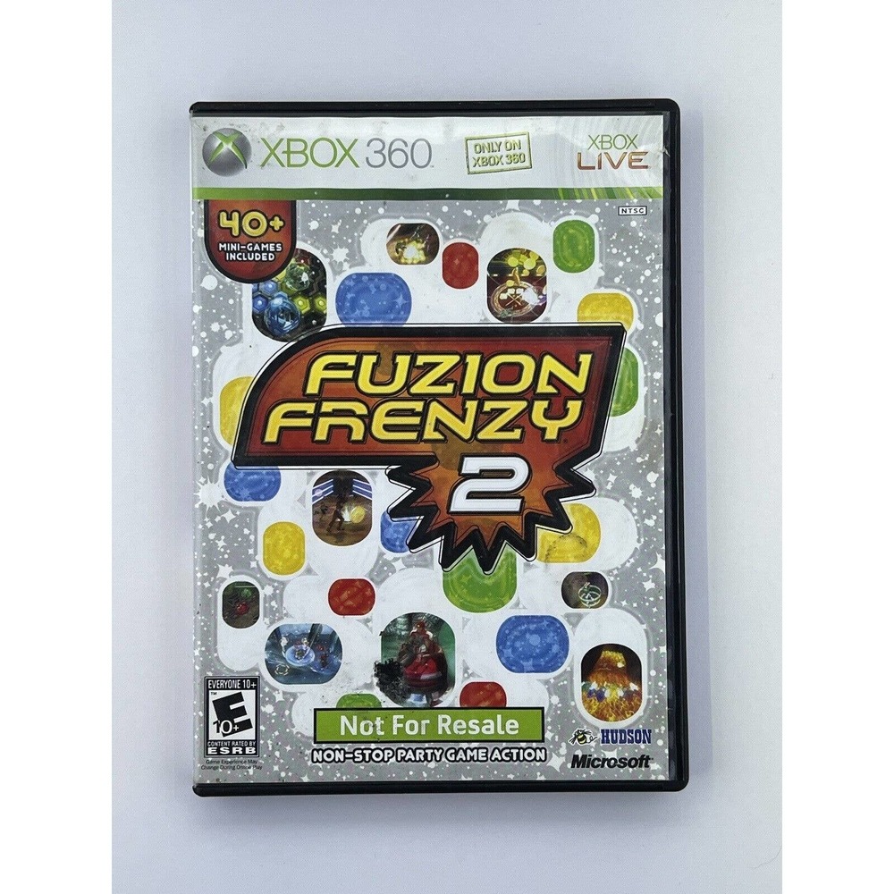 Fuzion Frenzy 2 Microsoft Xbox 360, 2006 Not For Resale Complete Fast Ship
